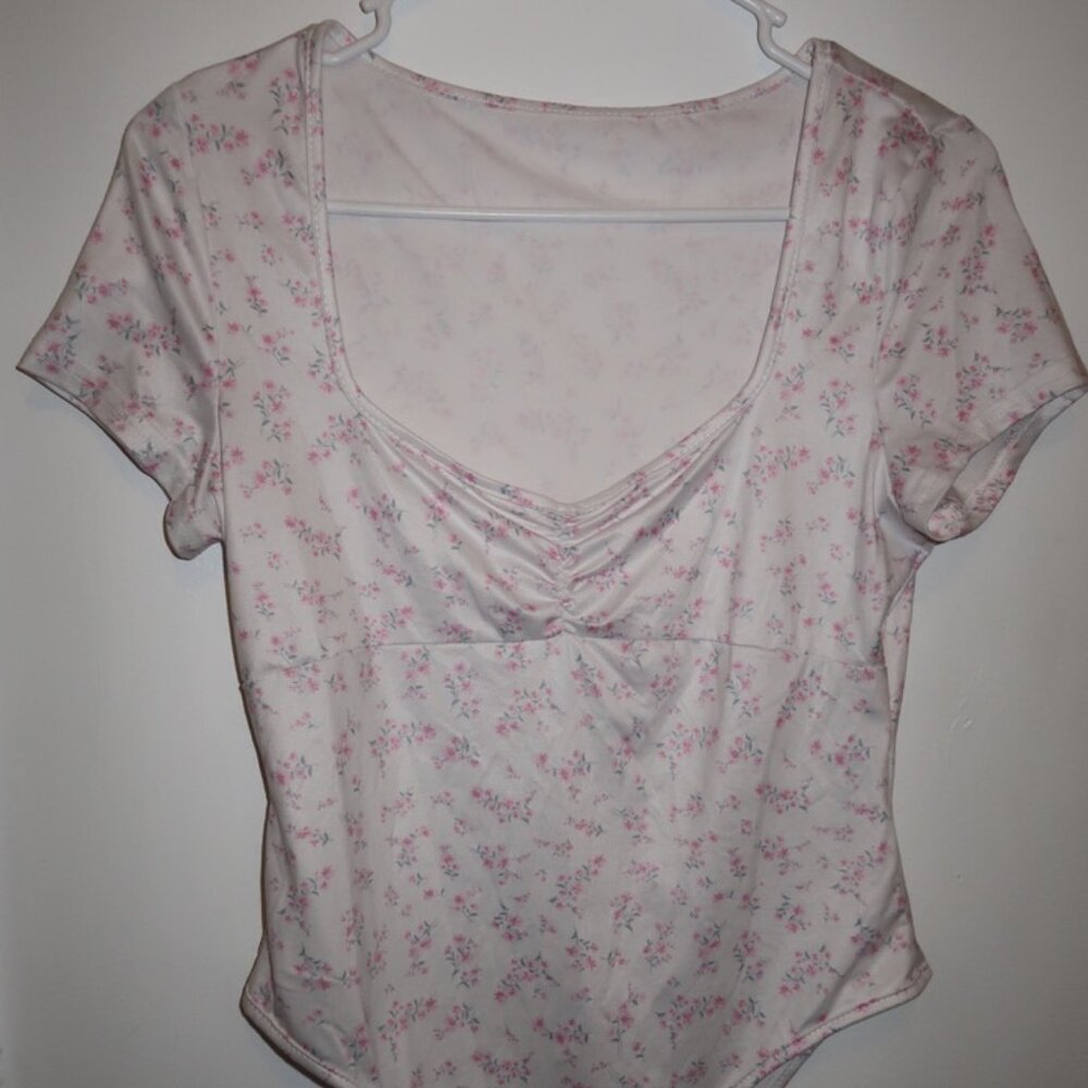 floral bodysuit top
